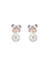 Elegant Butterfly Pearl Pendant Necklace & Earrings Set for Women
