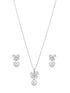 Elegant Pearl & Butterfly Pendant with Matching Earrings