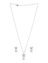 Elegant Pearl & Butterfly Pendant with Matching Earrings