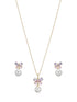Elegant Butterfly Pearl Pendant Necklace & Earrings Set for Women