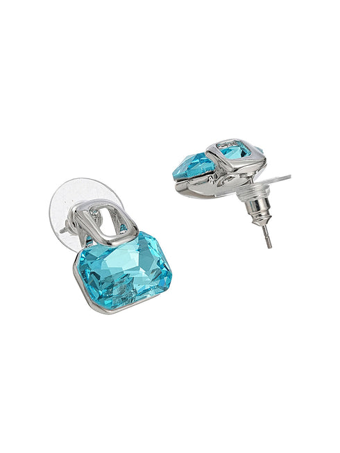 Trendy Rectangular Blue Pendant eye-catching design