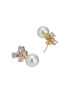 Elegant Butterfly Pearl Pendant Necklace & Earrings Set for Women