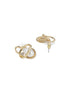 Elegant Pearl Pendant with Modern Gold-Tone Design