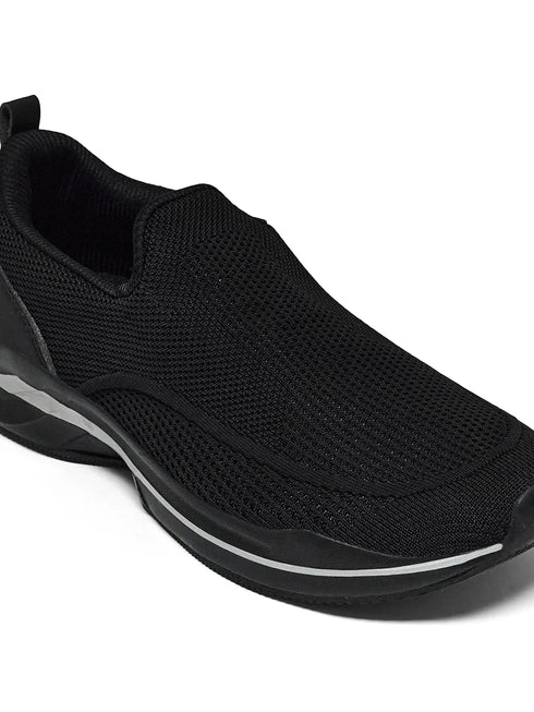 REASON Black Men's Walking Shoes