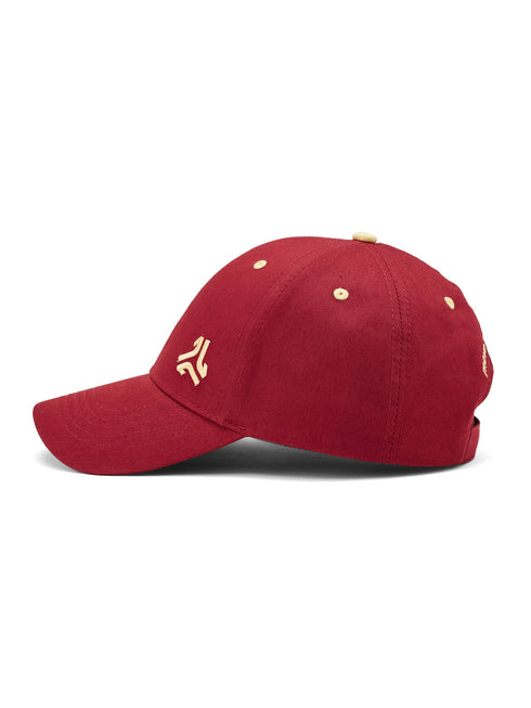 Brushed Cotton Twill Red Unisex Cap