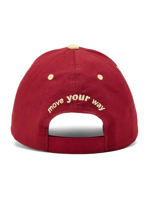 Brushed Cotton Twill Red Unisex Cap