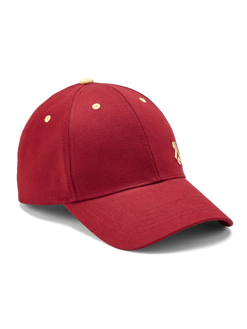 Brushed Cotton Twill Red Unisex Cap