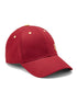 Brushed Cotton Twill Red Unisex Cap