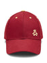 Brushed Cotton Twill Red Unisex Cap