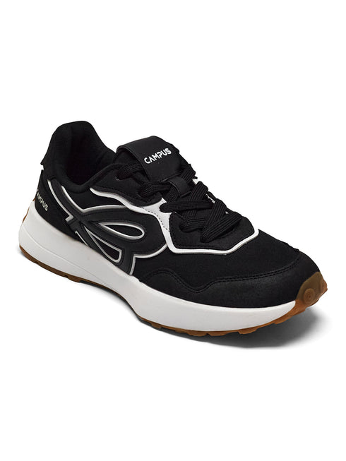 REEGO Black Men's Sneakers