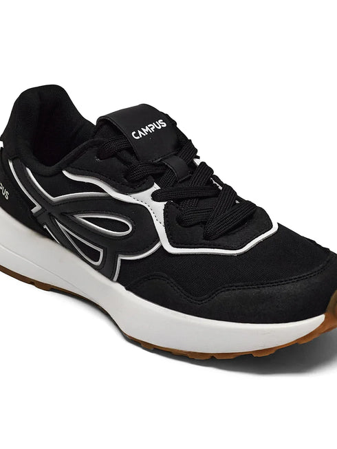 REEGO Black Men's Sneakers