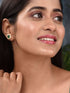Gold Plated Green AD Studded Studs Earring