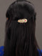 Gold Plated Peacock French Barrette Hair Claw Clip