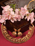 Gold Plated Kemp stone studded Pearl Beaded elephant motif Temple Jewellery Set