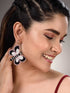 Black & Pink Contemporary Butterfly Earrings