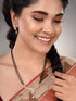 Gold Dual Toned White AD Studded Contemporary Mangalsutra Set