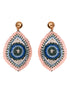 Blue & White Contemporary Dangler Earrings