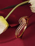 Gold Plated AD studded Modern Statement Handcrafted Bracelet