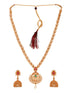Gold Plated Grand South Indian Imitation Bridal combo Temple Jewellery Set