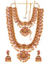 Gold Plated Gorgeous Saadhvi Combo Temple Jewellery Set
