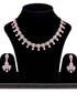 Contemporary Pink Diamond studded Necklace Earrings for women & Girls