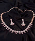Contemporary Pink Diamond studded Necklace Earrings for women & Girls
