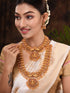 Gold Plated Gorgeous Saadhvi Combo Temple Jewellery Set