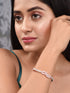 Rose Gold Plated Marquis AD Studded Kada Bracelet