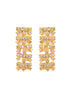 Gold Plated white AD Studded fancy Choker Necklace and Earrings Set
