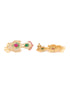 Gold Plated Multi AD & Pearl studded Intricate Design Pendant Necklace and Earrings Set