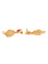 Gold Plated AD Studded Antique Temple Pendant Black Beads mala and Earrings Set