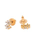 Gold Plated AD Studded Elegant Mangalsutra Pendant Earrings Set