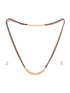 Gold Plated AD Studded Elegant Mangalsutra Pendant Earrings Set