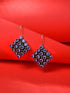 Blue Contemporary Drop Earrings