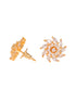 Gold plated AD studded Sparkling star Stud Earrings