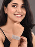 Rose Gold Plated White AD studded Handcrafted Contemporary Barcelet