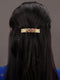 Gold Plated Temple French Barrette Hair Clip