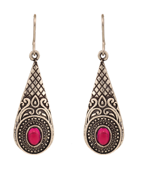 Siver Oxidised Combo Of 2 Minimal Earring