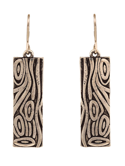 Silver Toned Combo Of 2 Quirky Oxidised Earrings