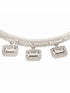Silver Plated AD Studded Minimal Charms kada bracelet