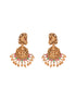 Gold Plated Multi stone studded Pearl beaded Handcrafted Temple Jewellerey Set