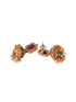 Gold Plated Green & Red stone studded Handcrafted Exquisite Design Lakshmi ji Temple Jewellery Set