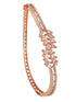 Rose Gold Plated Marquis AD Studded Kada Bracelet