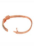 Rose Gold Plated Marquis AD Studded Kada Bracelet