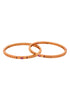 Set Of 2 Gold Plated Pink Stone Studded handcrafted Bangles