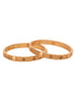 set Of 2 Gold Plated Multi colored Floral Designer Handcrafted Bangles