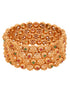 Set Of 2 Gold Plated White AD Studded Handcrafted Designer Bangles