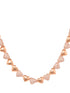 Gold Plated AD Studded Heart shaped Handcrafted Necklace Jewellery Set