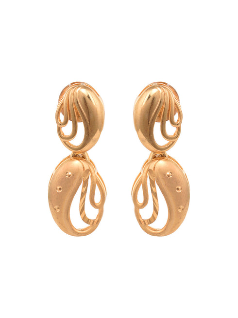 Gold Plated AD Studded Oval shaped Handcrafted Necklace Jewellery Set