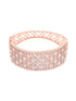 Rose Gold Plated White AD studded Handcrafted Contemporary Barcelet